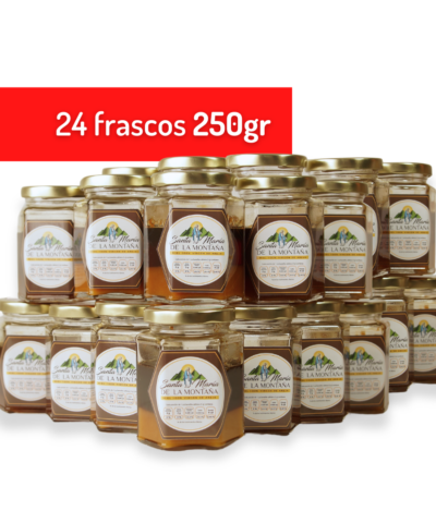 24 fracos miel 250gr