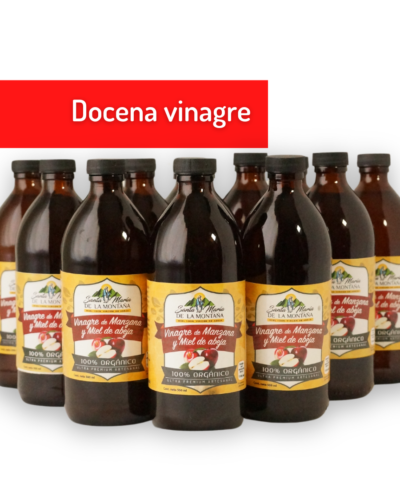 vinagre de manzana con miel virgen docena